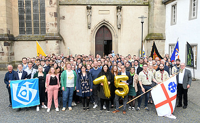 Gruppenbild vor dem Altenberger Dom