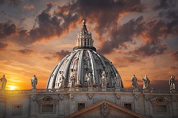 Kuppel Petersdom im Vatikan