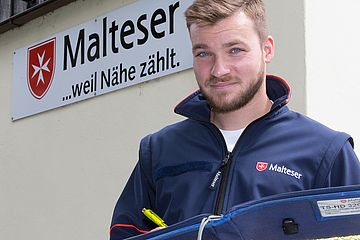 Christoph Willinger leistet seine Bundesfreiwilligendienst bei den Maltesern.